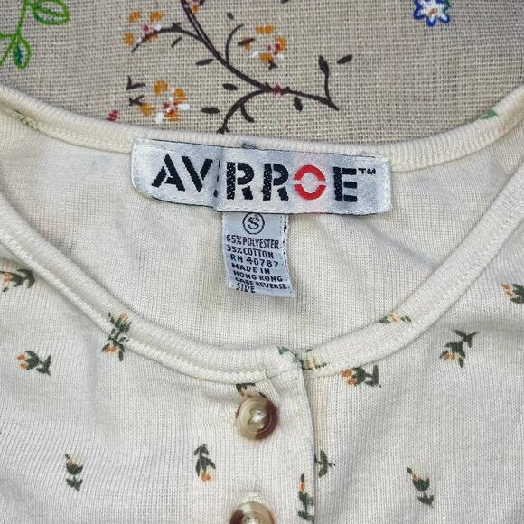 Vintage Cream Floral Tank Top - Picture 4 of 4